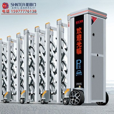 崇左伸缩门-电动伸缩门-推拉电动门 CZ-038