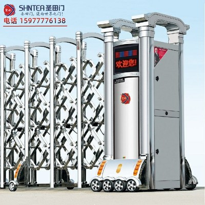 广西铝型材电动智能门|伸缩智能门|推拉伸缩电动门