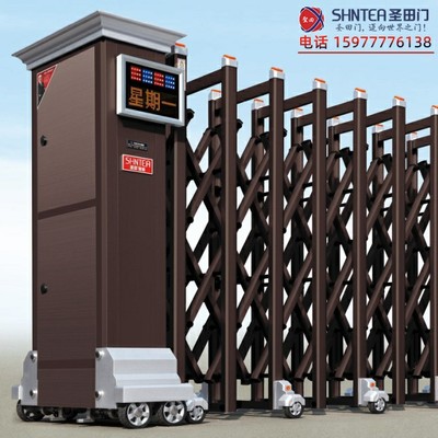 别墅伸缩围墙大门|庭院自动伸缩大门|伸拉门