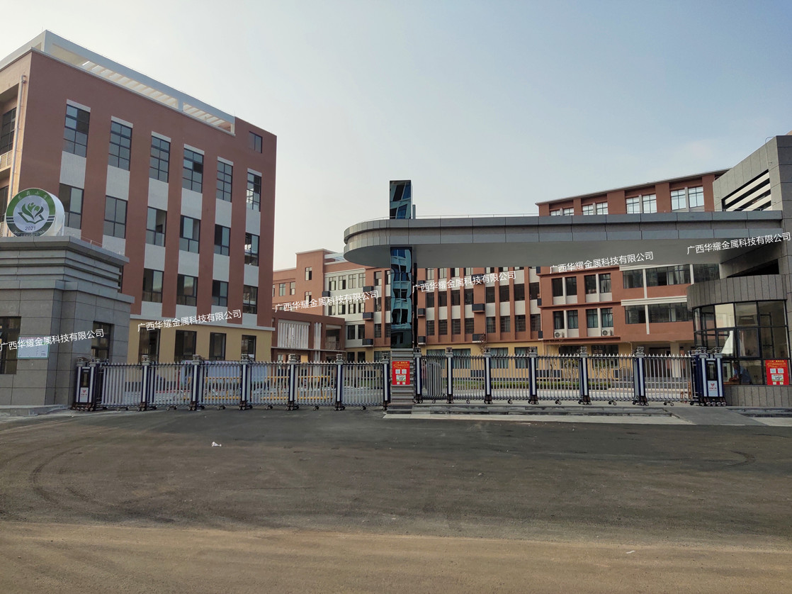 广西横州市茉莉小学豪华型电动伸缩门安装 - 南宁电动伸缩门|电动门